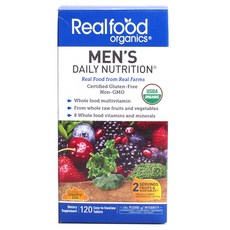 Real Food Organics 男用複合維生素, 1盒, 120顆