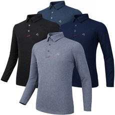 김영주골프 KYJ 남성 라운딩 스냅 카라티 골프 긴팔 티셔츠 기능성 골프웨어