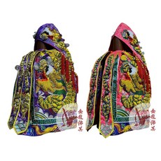 金龍佛具 手工三角粉龍袍 紫龍袍 1尺6穿 神明衣