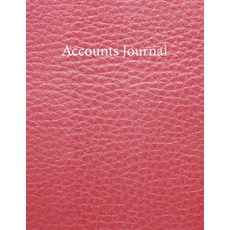 계정 저널: 가죽 텍스처 페이퍼백 커버 일반 저널 항목 회계 노트복 재무 기록 관리 및 추적 8.5x11 인치 120 페이지 장부