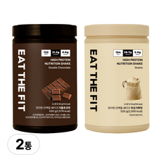 잇더핏 단백질 쉐이크 대용량(더블초코맛 1통+미숫가루맛 1통)