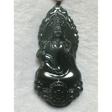 天然瓜地馬拉A貨翡翠精工觀音菩薩 翡翠玉墜 觀音吊墜 保平安, 1