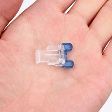 家用多功能縫紉機工具單賣卷邊壓腳鎖邊隱形拉鏈包邊塑料打褶配件, 多功能釘紐扣壓腳, 1個