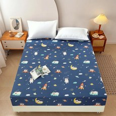 싱글 더블 킹 침대 시트 퀸 사이즈 매트리스 커버 탄성 밴드 90 120 150/180 1PC, Only Pillowcases, Color 3