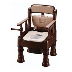 【海夫健康生活館】HEF 日本Richell 可攜式 脫臭 舒適便座MS-D型 深咖啡(REC45633), 1個