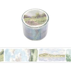 【YUBU】MIND WAVE Landscape風景系列 30mm 紙膠帶, 1個, 95363 木漏日