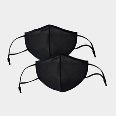 2個用於水中玩耍的家用防水O2Healthy口罩, 黑色的