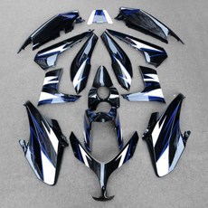 [호환] 2008 - 2011 YAMAHA TMAX500 TMAX 500 오토바이 액세서리 페어링 세트 차체 패널 키트, 1개