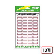 견출지(110)G211 10매/21*10mm, 적색 10개입/M320531