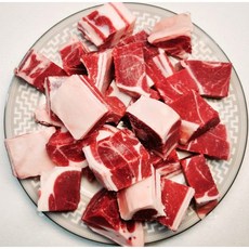 [행복미트] 껍데기있는 염소고기 모듬지육 조각 절단 탕용 전골용 호주산 목초육 할랄인증 청정염소 1kg [당일발송], 1개