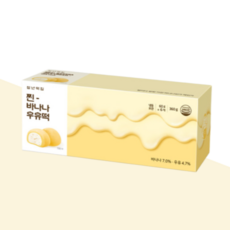 청년떡집 찐바나나 우유 크림떡 찹쌀 디저트 60g, 1개