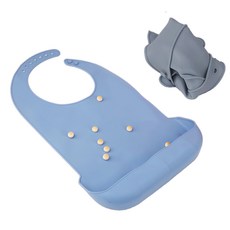 실리콘턱받이 병원 노인 환자 성인용 어르신 턱받침 소형, 5개, 블루