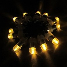 10-50개 풍선 배터리 비 깜박이 미니 LED 조명 종이불 꽃 파티 방수 잠, 50pcs, Warm White