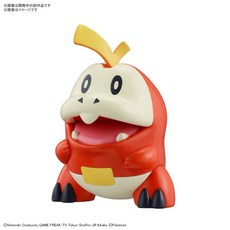BANDAI 精靈寶可夢 PLAMO 快組系列020 呆火鱷 潤水鴨 新葉喵 皮卡丘 組裝模型, 1個