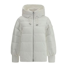 핀코 후드 퀼팅 코트