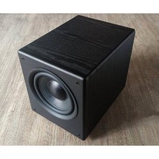 雅典音響世界 極品8吋主動式重低音喇叭，專業音響音箱，提升家庭影音體驗，享受震撼低頻, Black, PW-100