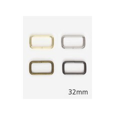 퀼트스타 베이직 사각링 32mm_4컬러, 실버, 4개