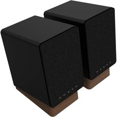 북쉘프 스피커 액티브 매장 온쿄 크리에이터 시리즈 GX-30ARC 파워드 블랙 - 4인치 우퍼 USB/C 라인/포노 옵티컬 포트 및 블루투스 5.3 오디오 연결, 3 inches, Black