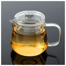 다온 분리세척 내열유리 티포트 깔끔한 차주전자(850ml), 다온 분리세척 내열유리 티포트 깔끔한 차주전자(850m