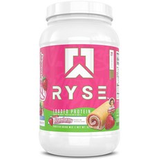 RYSE 로딩 단백질 파우더 버터 컵 25g 유청 분리 및 농축액과 프리바이오틱 섬유 MCTs 저탄수화물 저설탕 27인분 2단위단위파운드 욕조, 8 Little Debbie Strawberry Sho, 27 Servings Pack of 1