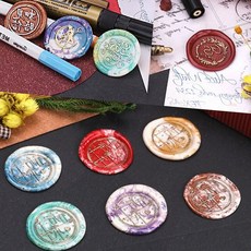 실링왁스 스탬프 특별한날 봉투 캘리 편지 인장 글루건, 4실링왁스-와인, 1개