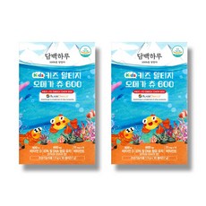 담백하루 키즈 알티지 오메가 츄 600 30p, 57g, 2개