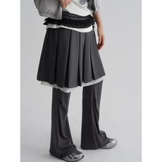 [국내매장정품] 에잇세컨즈 8SECONDS 레이어드 플리츠 미디 스커트 그레이 165X27CY13 145500