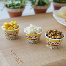 영화관 팝콘 마그넷 자석 택1 모양 모형 미니어처 냉장고자석 냉장고마그넷 음식모양자석, 버터