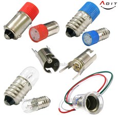 ADIT LED 터치락 스크류 파이롯트 램프 꼬마전구 미니전구 소켓 6.3v 12v 24v, BK0655_청색