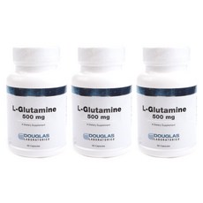 더글라스랩스 L-글루타민 500mg 캡슐 글루텐 프리 무설탕, 60정, 3개