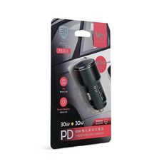 RONEVER 車用充電器 雙孔PD快充, 60W PD雙孔車用充電器