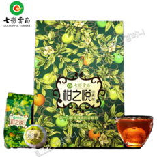 칠채운남 신회 감지열 소청감 귤보이 숙차 8년진숙보이 소포장 휴대가능 청감차 80g, 1개, 1개입
