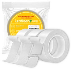 리프린 찢어쓰는 초강력 메쉬 실리콘 양면테이프 투명 클리어겔 3m X 3m X 1mm, 3개