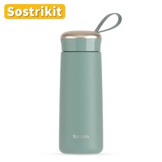 Sostrikit 스텐 커피 텀블러, 370ml, 청록색, 4개