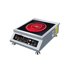 대형 인덕션 스토브 산업용 업소용 하이라이트 전기레인지 휴대용 고화력 음식점 전력 주방, 3500W 노브 버튼, 3500W