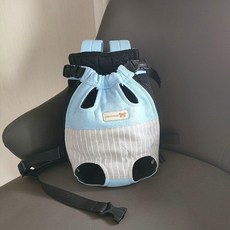 寵物四腳揹包 藍色條紋