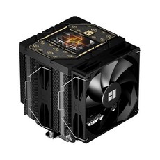 피어리스 어쌔신 120 비전 블랙 CPU 에어 쿨러 트윈 타워 1850RPM 320x240 해상도 파워 IPS 화면 2.8인치 인텔 lga18511700115x용 컴퓨터, PA120 VISION BLACK, PA120 VISION BLACK