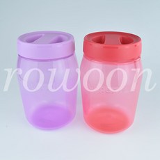 타파웨어 다담자 심플커버 1.5L 2P 퍼플/레드 담금술 수제청 물김치 고추장 된장 대형저장병 커피보관, 2개