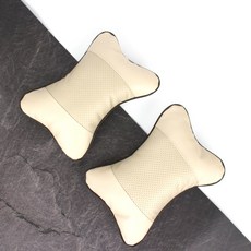 차량용목쿠션 메모리폼 인테리어쿠션 베이지