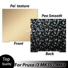 MK3S PEI 시트 241253.8 Prusa i3 용 양면 벌집 스프링 강판 Mk52 Pei 자기 빌드 플레이트, 01 241x253.8mm, 07 peo sheet