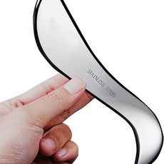 Duobi多筆 不銹鋼筋膜鬆解刮痧刀 全身肌肉深層放鬆 健身理療康復按摩刮痧理療 GUM2, 178x38x8厚, 1個