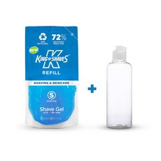 영국 킹오브쉐이브 쉐이브젤 센서티브 리필용 200g (파우치형) + 리필 용기, 1개
