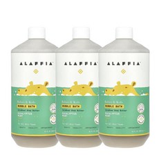 Alaffia 알라피아 베이비 키즈 거품목욕 유칼립투스 민트 향 946ml x3팩 Bubble Bath, 3개