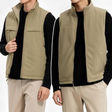 스토리원 JG-FWJK033 남성 지퍼포켓 리버서블 조끼 베스트