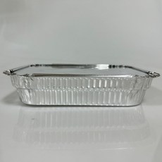 삼아 은박 도시락 500ml 뚜껑있는 쿠킹도시락 일회용 소풍 김밥 포장 반찬통, 6세트, 10개입