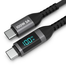 로랜텍 빌리프 LCD 디스플레이 100W 5A C to C PD 초고속충전 케이블, 1개, 0.5m 1개, 0.5m