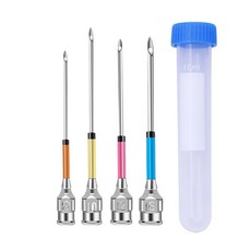 RORGETO 자수 펀치 바늘 키트 스테인레스 스틸 바늘 9 #10 #12 #14 #16 # 바늘 병 DIY 크로스 스티치 바느질 도구, 삼, 1개