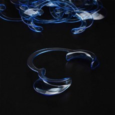 입벌리개 립와이더 개구기 고정 2ea 장치 입술, 반투명 블루 L, 1개, 1L