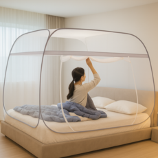 15H 원터치 모기장 침대 텐트 접이식