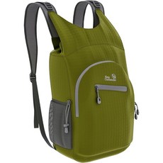100 방수 하이킹 배낭 경량 포장 가능 여행 데이팩, Green, 25L